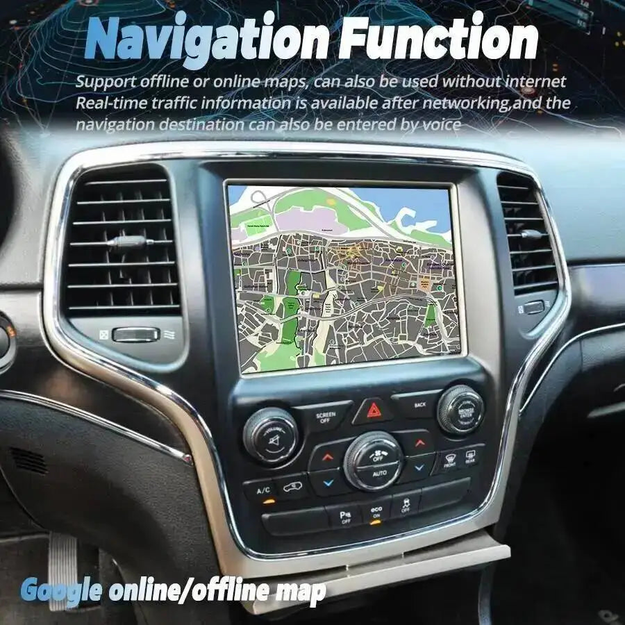 8.4inch Auto Car Radio For Jeep Grand Cherokee Stereo Android15 Wireless Carplay Multimedi | AUTOKITSHOP