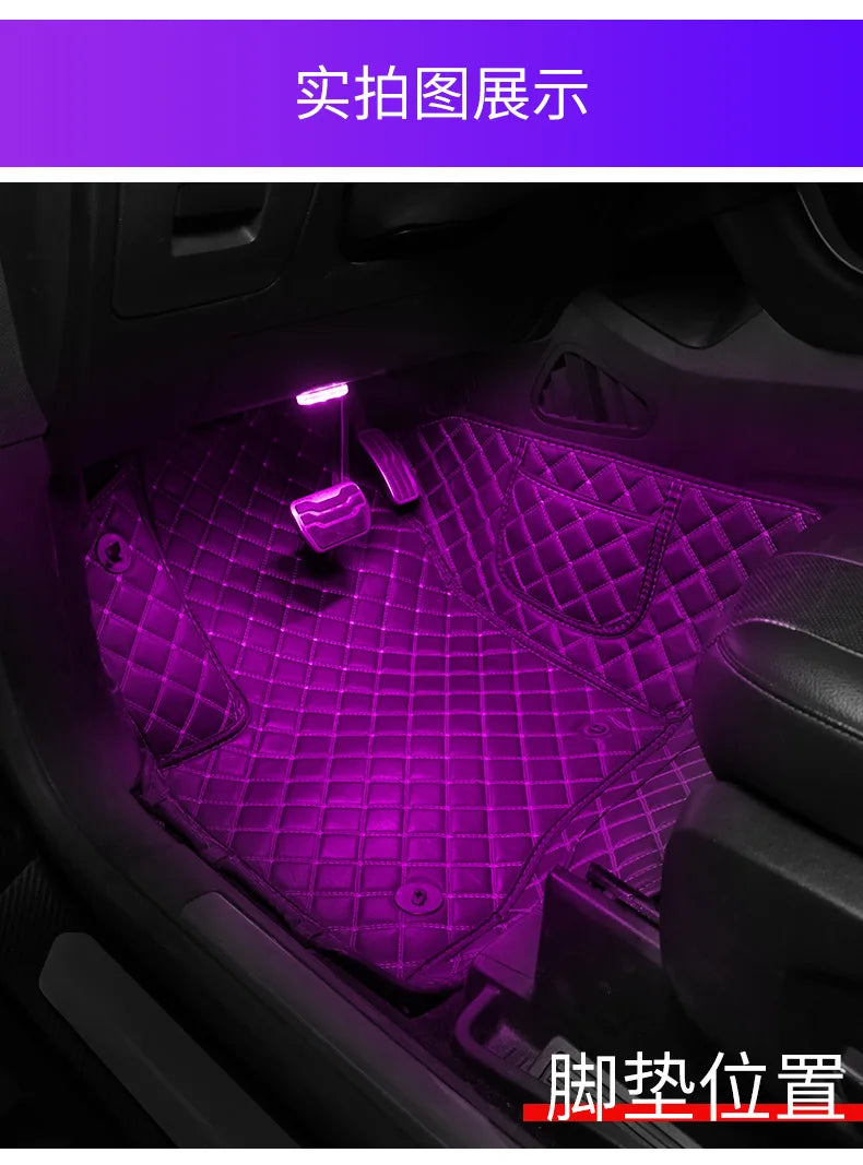 Car LED Touch Lights Wireless Interior Light Magnetic Auto Door Light Roof Ceiling Lamp Reading Lamp USB Rechargeable 5V