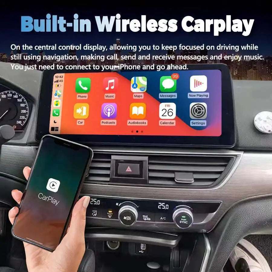 12.3" For Honda Accord 2018 2019 2020 2021 Android 13 Screen GPS Navigation Car Multimedia | AUTOKITSHOP