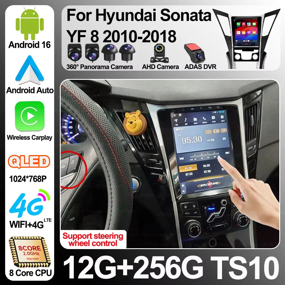 9.7 Inch Android 16 For Hyundai Sonata Yf 8 2010-2018 Car Radio Carplay Auto Multimedia An | AUTOKITSHOP
