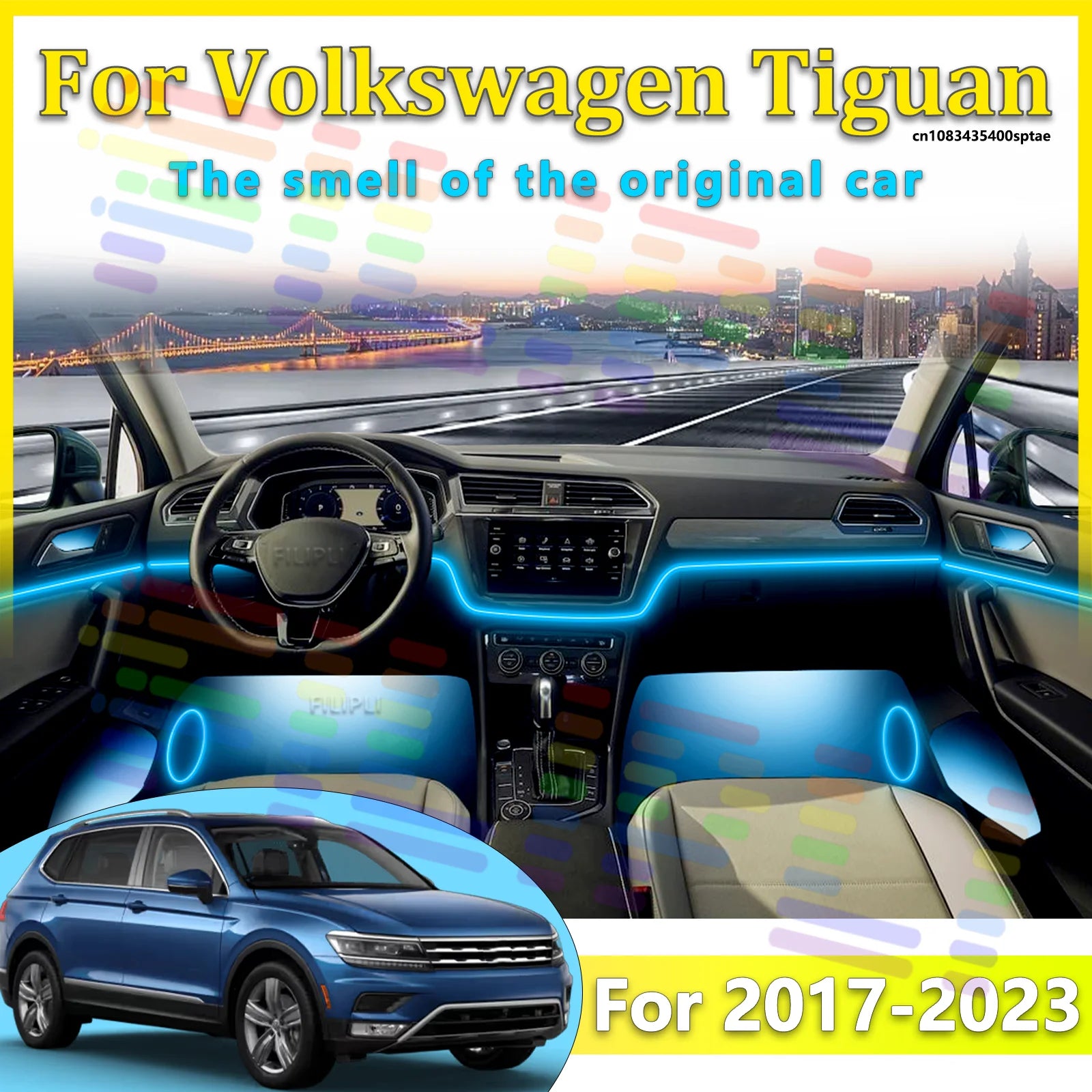 RGB - Neon Strip - for Volkswagen 2017-2023 - App Control - Car Interior Lighting | AUTOKITSHOP