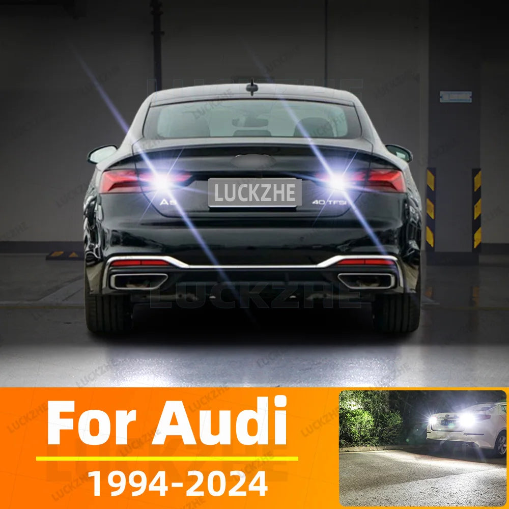 2-Piece LED Interior Light Kit for Audi A4 A5 A6 Backup Back Up Lamp Bulbs 1994-2014 - Canbus Dome Map Door Trunk Bul...