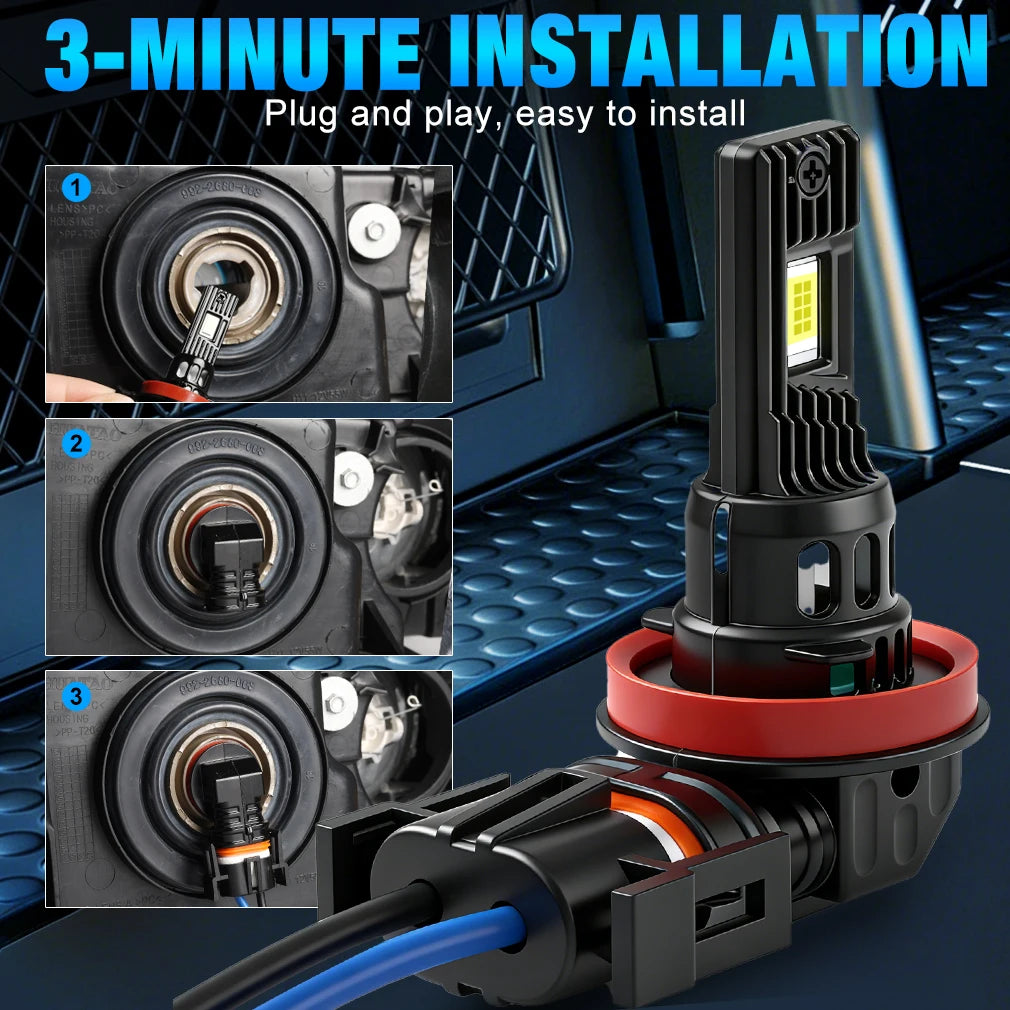 XSTORM H11 9005 LED Headlights Canbus 40000LM 150W Car Lights Bulbs H11 LED Lights for Car