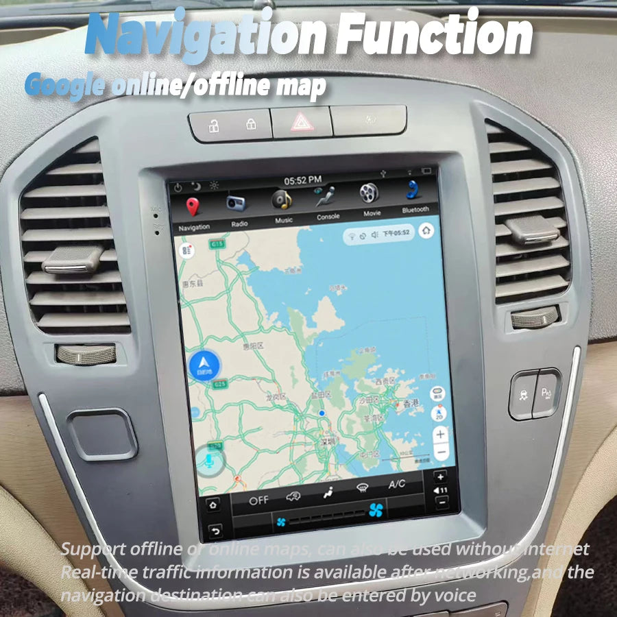 Stereo For Opel Insignia Buick Regal 2009-2013Wireless CarPlay Bluetooth 9.7'' Multimedia