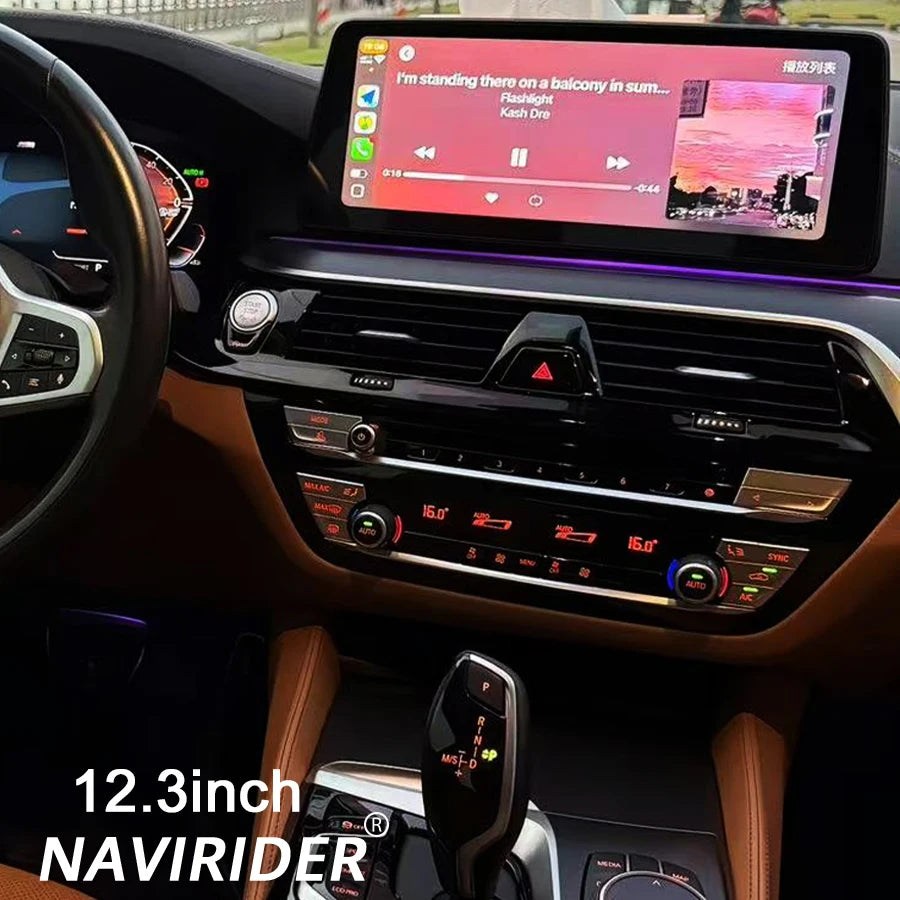 Car Radio For BMW 5 G30 G38 2018-2022 Car Multimedia Video Player HU Carplay Android 14 Bl