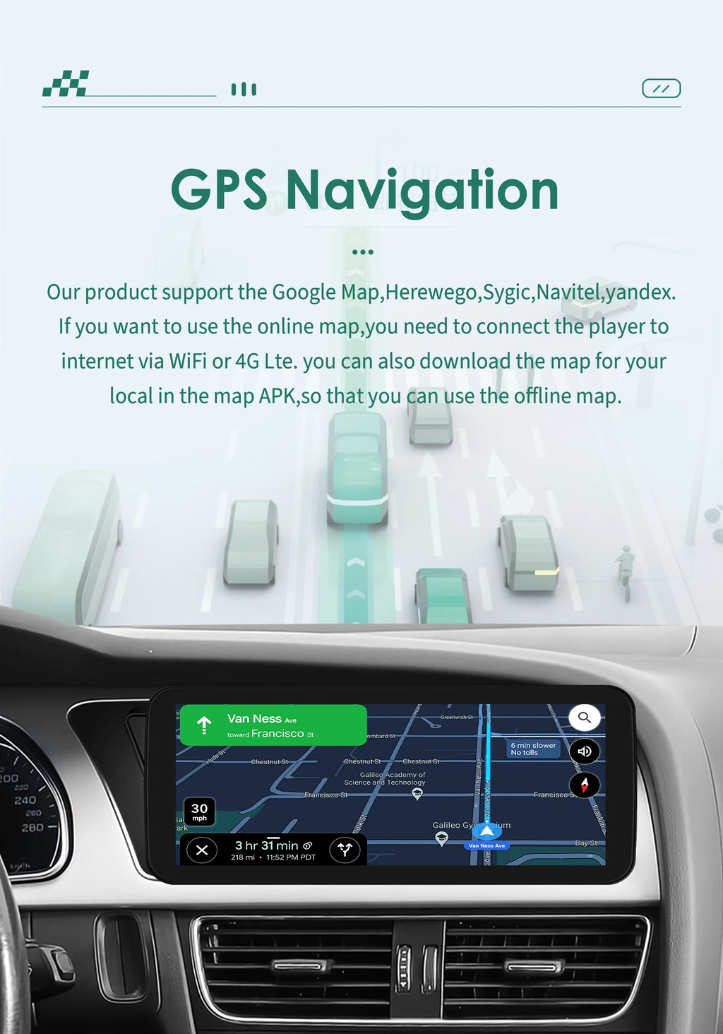 Android 13 Auto Car intelligent systems radio For Mercedes Benz E-Class C207 W207 A207 NTG