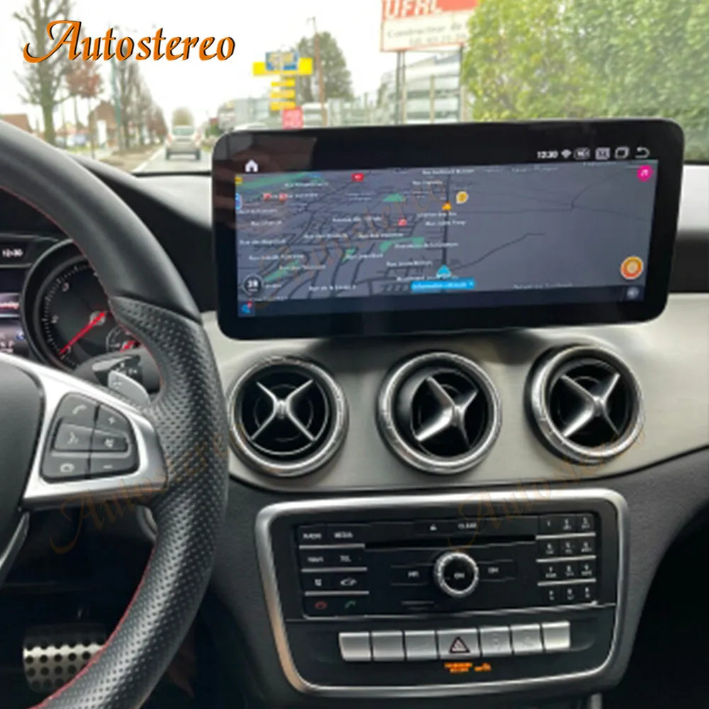 12.3 HD GEN 2023 Qualcomm 662 For Mercedes Benz A W176 GLA W117 CLA Car Multimedia Player