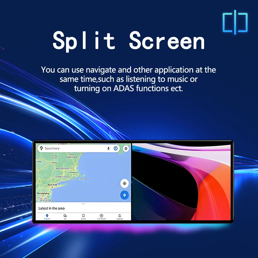 QLED 2400*900P Touch Screen for BMW X1 E84 2010 - 2015 CIC System Android 14 Car Intellige