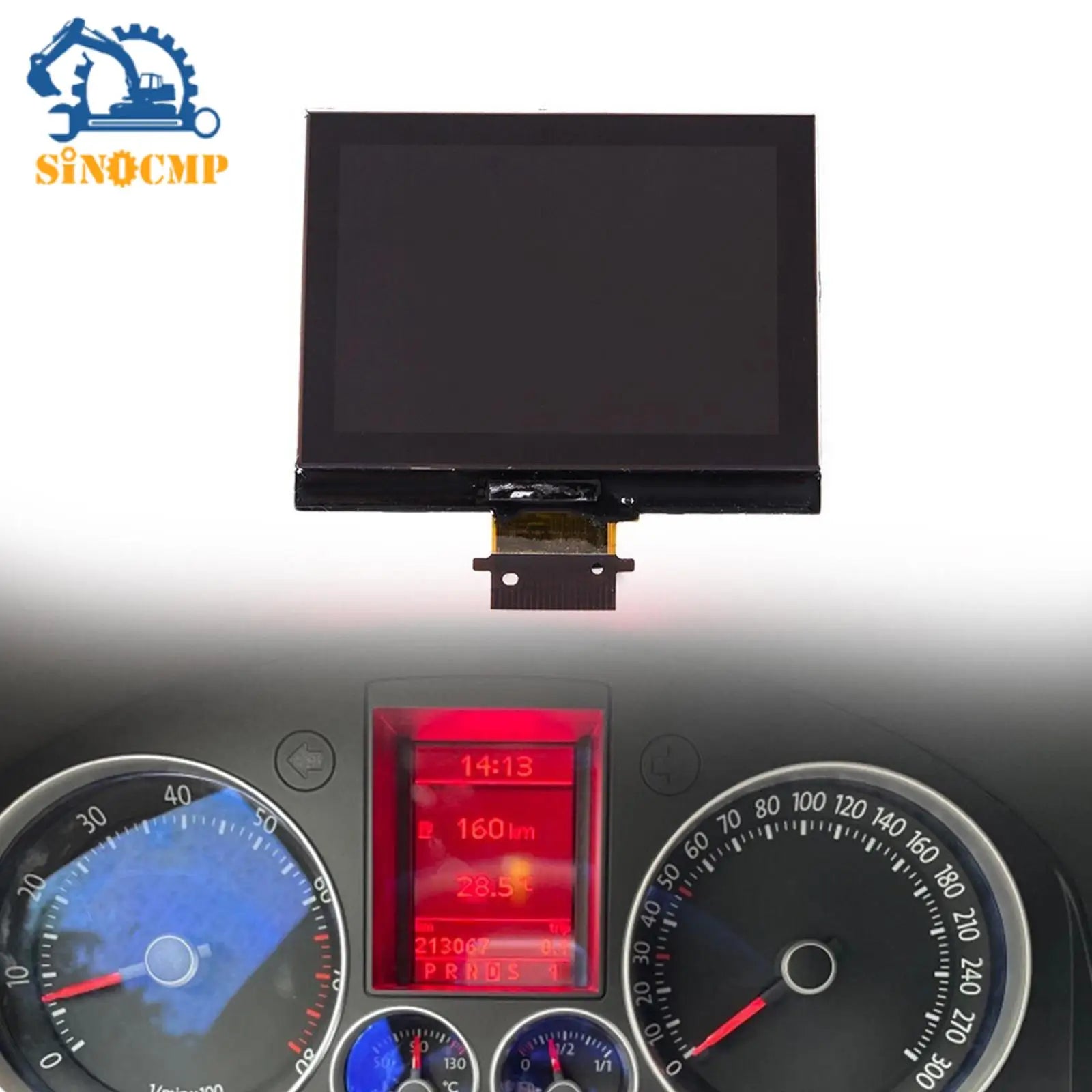 LCD Screen For Passat 3C B6 Golf5 Tacho MFA FIS A2C00043350