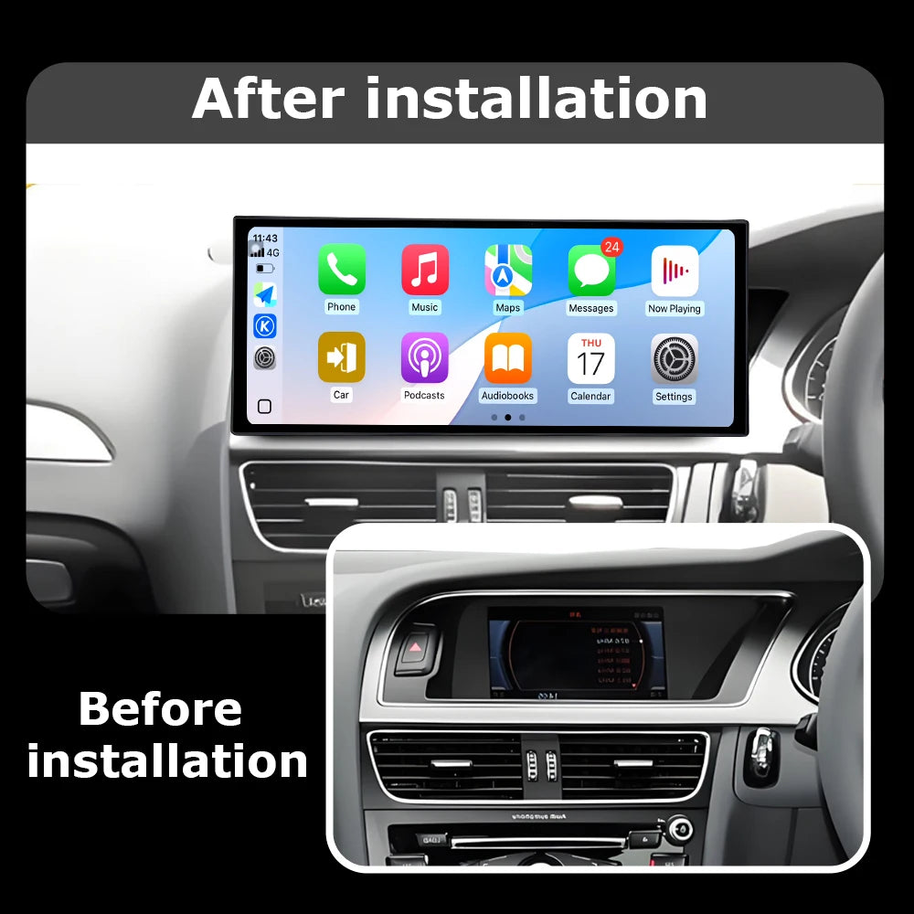 12.3 " RHD Android OS QLED Touch Screen Intelligent Car Radio Multimedia Player For Audi A