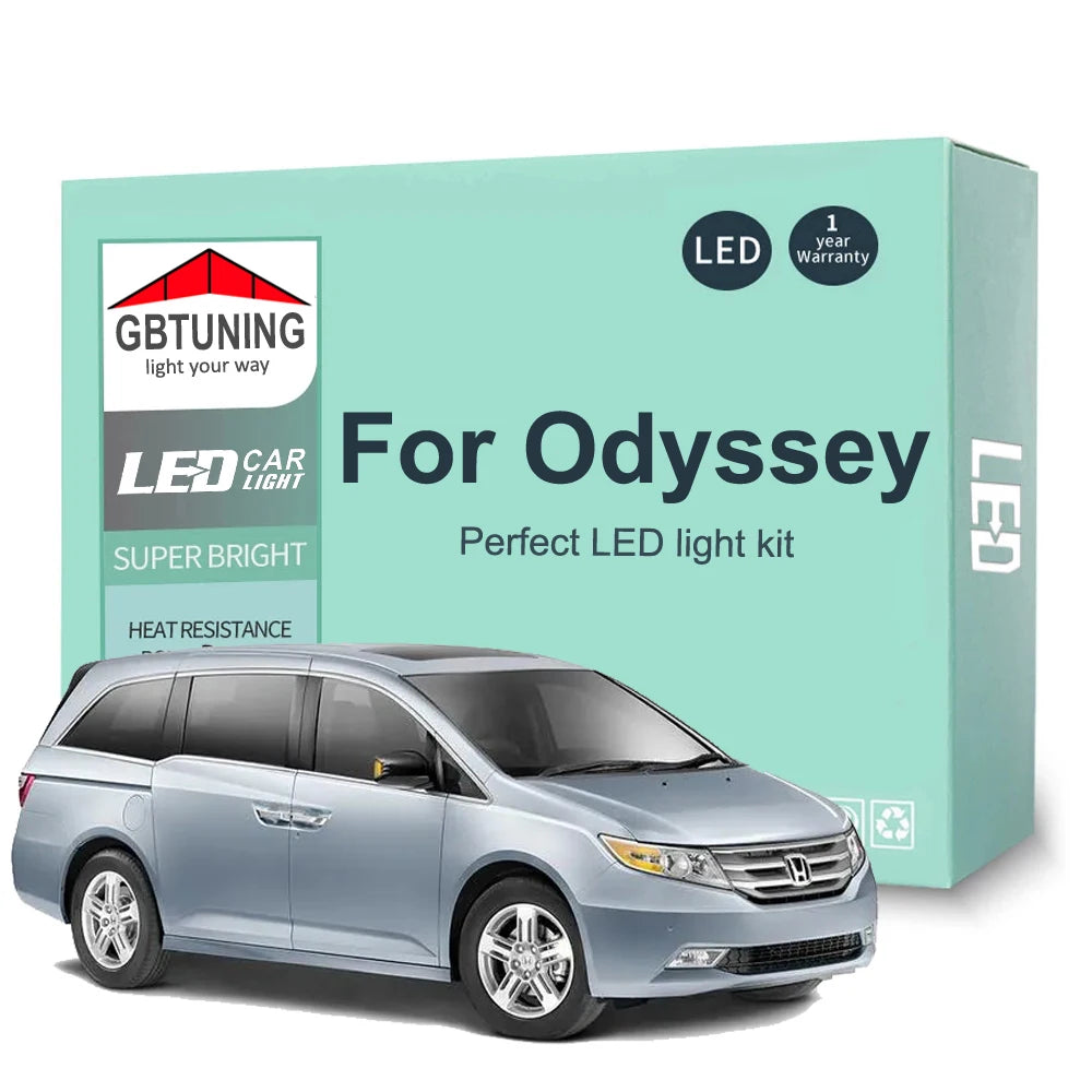 LED Interior Light Kit for Honda Odyssey MK1 MK2 MK3 MK4 MK5 I II III IV V 1995-2019 - Canbus Dome Map Door Trunk Bul...