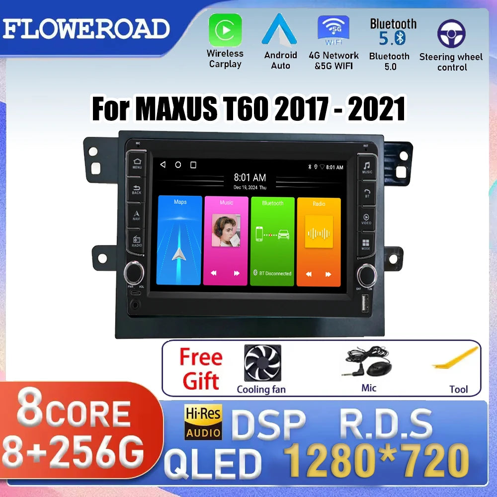 9 Inch Button Radio Android 15 For MAXUS T60 2017 2018 - 2021 Car radio Navigation Multime | AUTOKITSHOP
