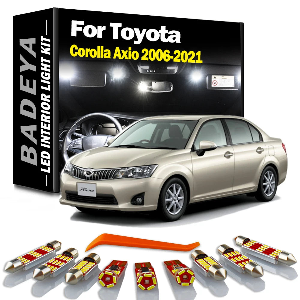 8-Piece LED Interior Light Kit for Toyota Corolla 2006-2017 - Canbus Error-Free Interior Bulbs