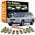 ZITWO 8Pcs LED Interior Dome Reading Map Trunk Light Plate Lamp Kit For Subaru Forester SF 1997  - Canbus LED Car Light