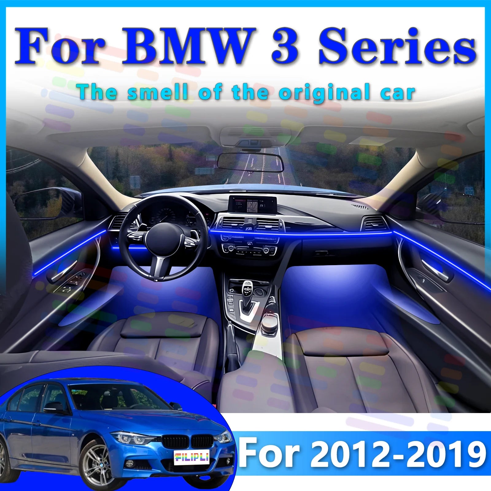 RGB - Ambient Light - for BMW F35 F30 - Car Interior Lighting | AUTOKITSHOP