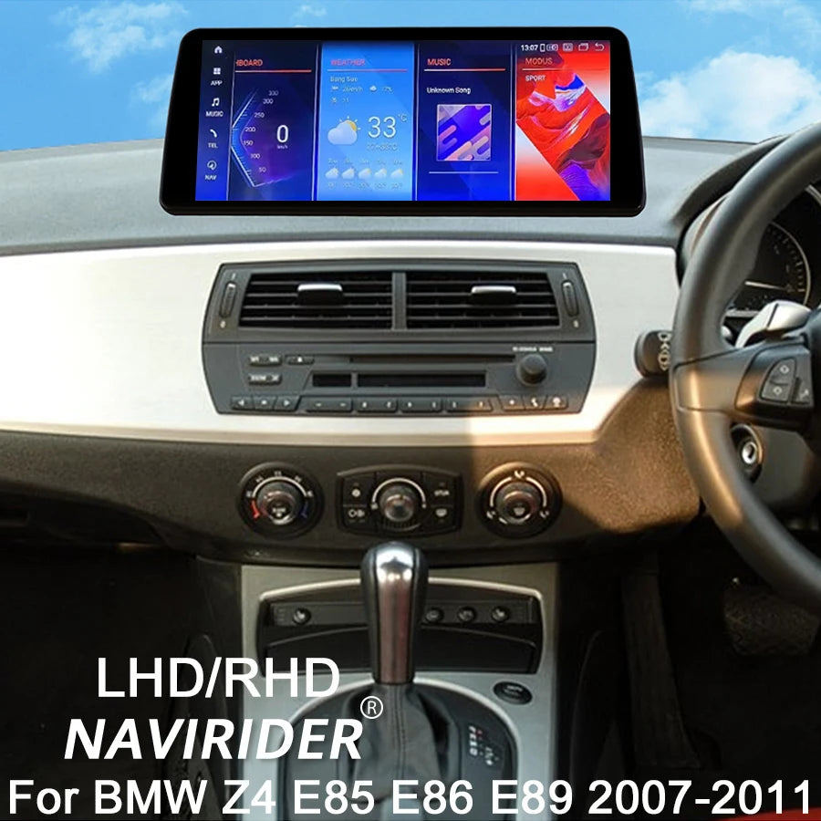 Car Radio Head Unit HU For BMW Z4 E85 E86 E89 2007-2011 Android 14 BT GPS Wireless RHD LHD