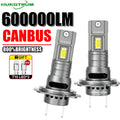 9084 CSP CHIPS Upgraded H7 LED Headlight 600000LM CANBUS Super Bright Headlamp 6000K White