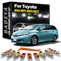 BADEYA LED Interior Indoor Map Dome Light Kit For Toyota Wish MPV 2003-2010 2011 2012 2014