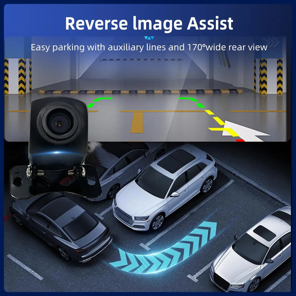 OUKELC Reverse Image HD Video 720P Car Rear View Camera Universal 170 Degree Night Vision