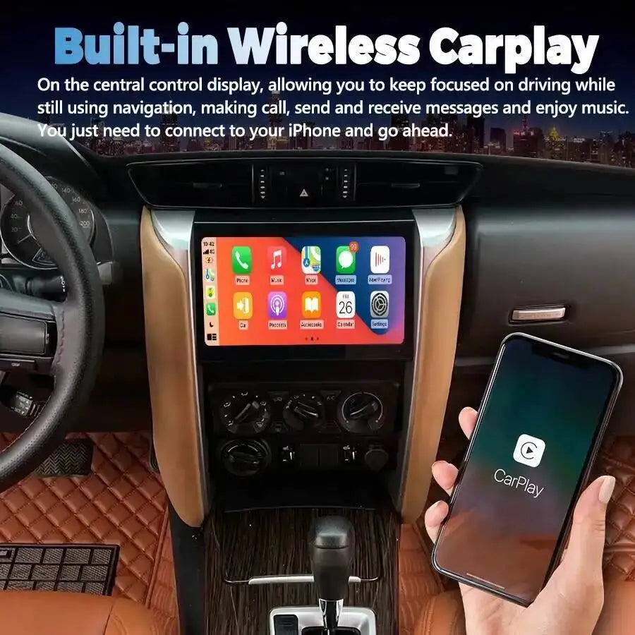 Multimedia Video Player For Toyota Fortuner 2015-202111.5inch GPS Android Autoradio hilux