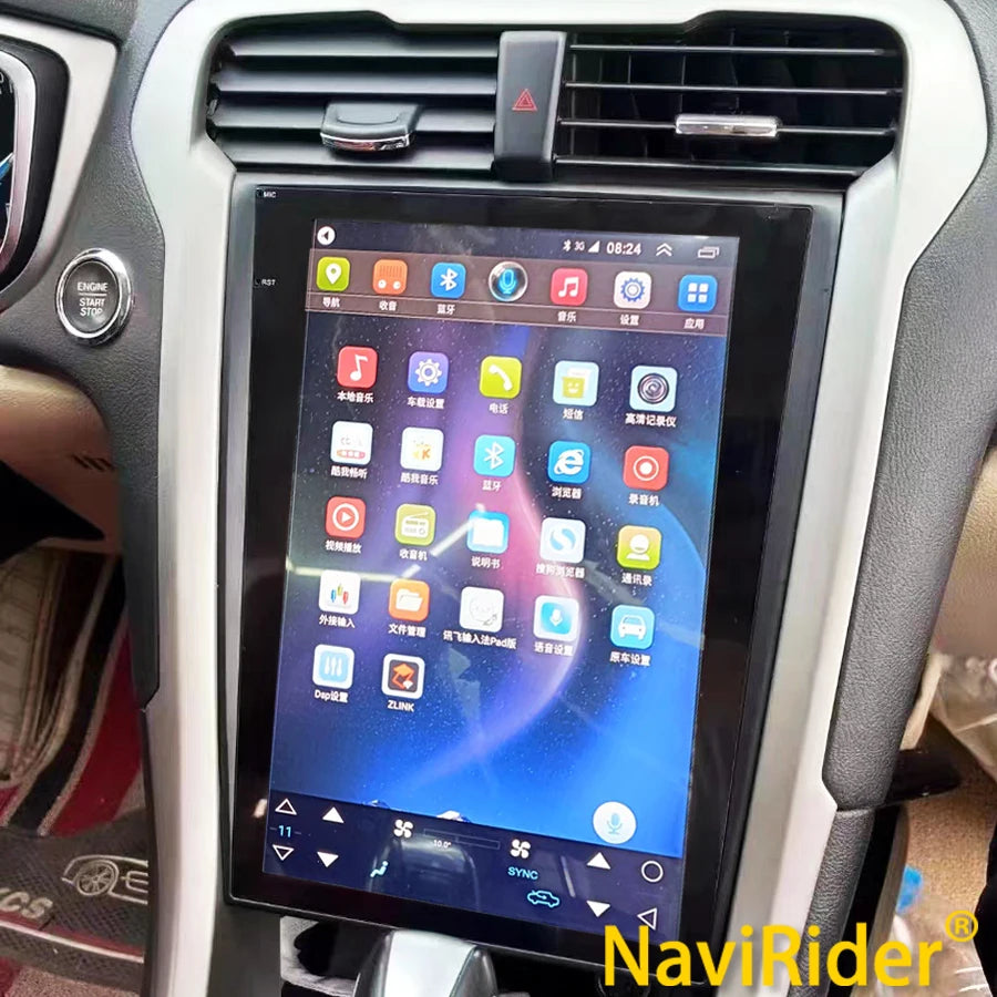 12.1inch Android Screen For Ford Mondeo 2016 Fusion Radio 2din Car Multimedia Video Player