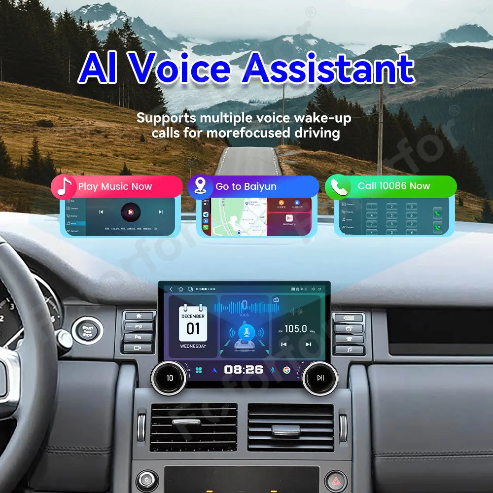 Sleek Design 11.5 Inch Android 15 Full HD Ultra Large Touch Screen GPS Car Stereo For Land