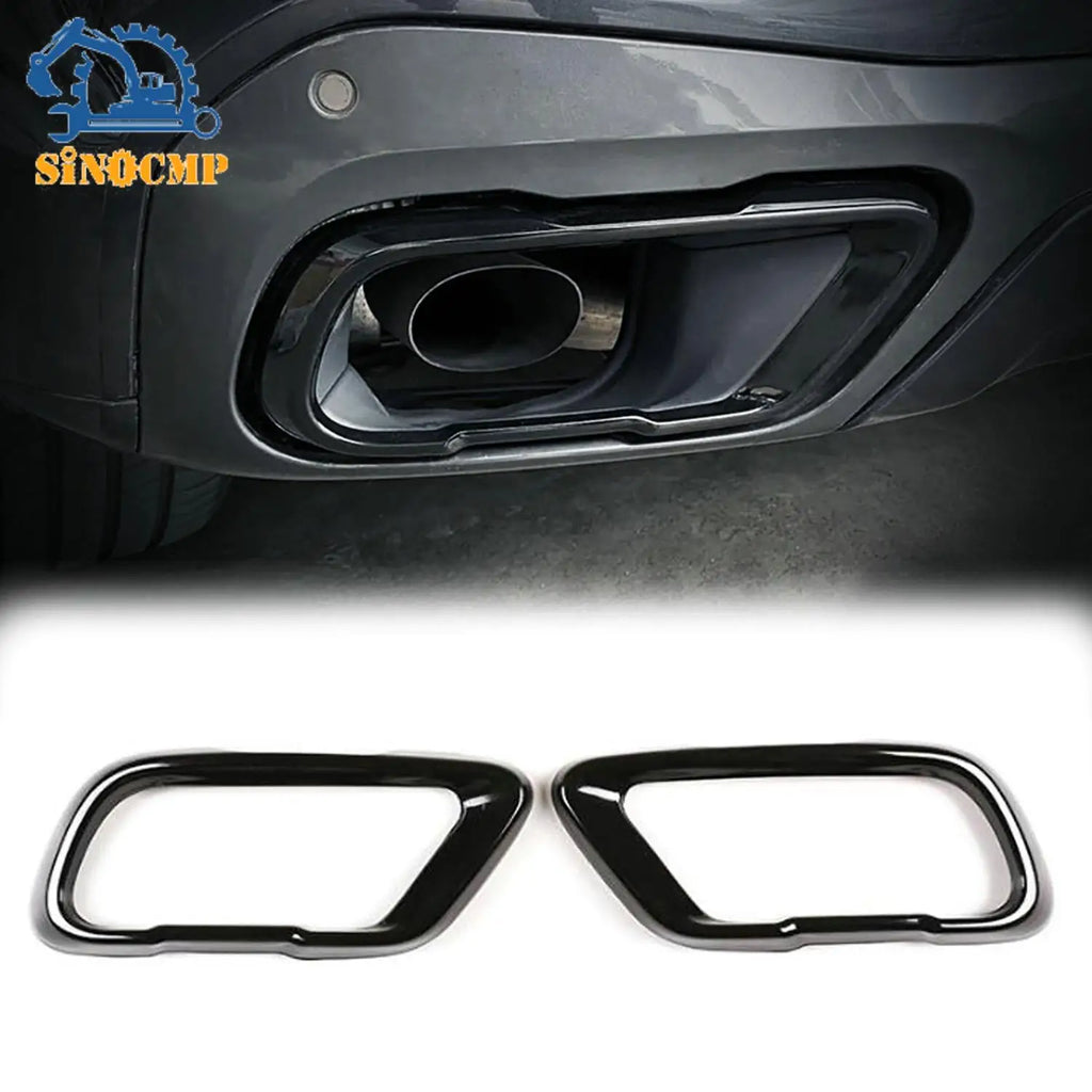 Mufflers Tail Pipe Cover FOR BMW X5 X6 X7 2019-2023 Stainless Steel Car Accessories