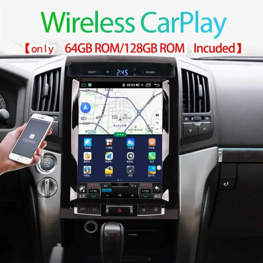 12.1" Android For Toyota Land Cruiser 200 LC200 2008-2015 Stereo Autoradio Multimedia Play