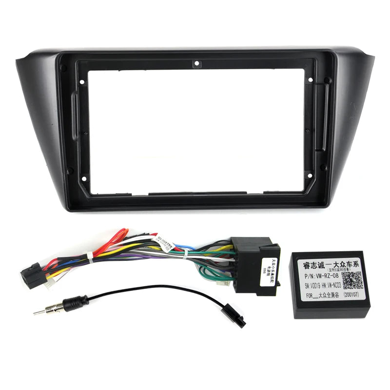 9Inch Car Center Console Fit Framework for Skoda Fabia 3 III 2015 2016 - 2018 2019 Panel D