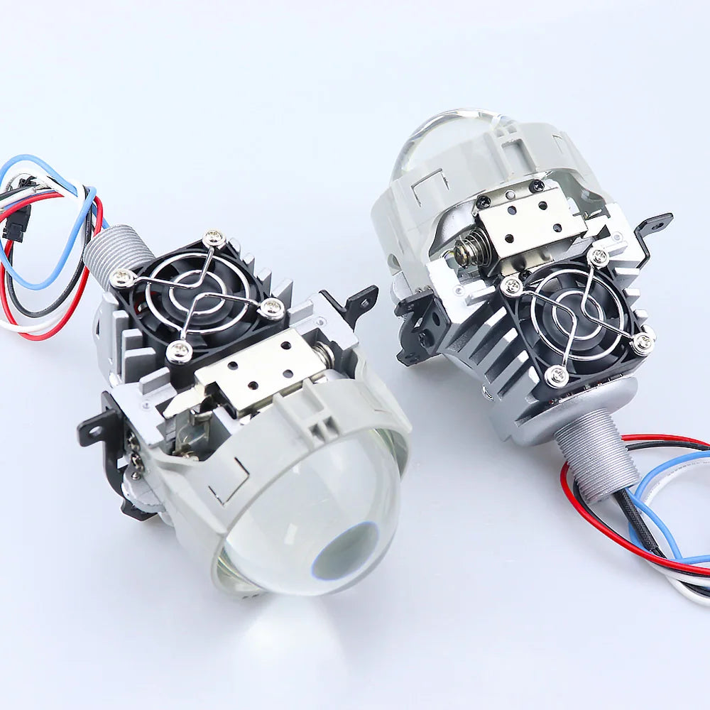 2.5 Inch Bi Led Lens Halo Lights Projectors For H4 H7 9005 9006 3R G5 Car Headlights High