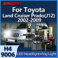 100W H4 Led Headlight Auto Lamp 9006 Automobiles For Toyota Land Cruiser Prado(J12) 2002 2