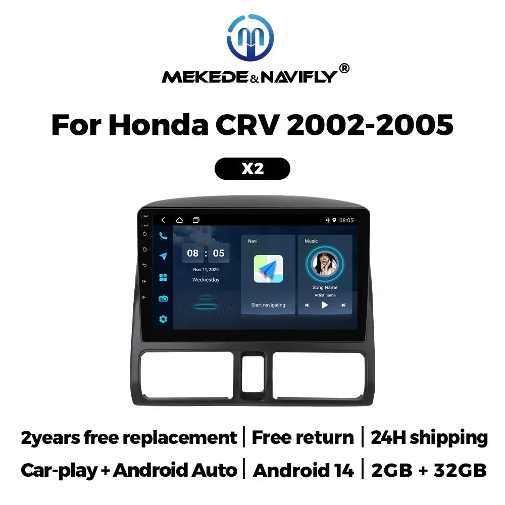 Wireless Carplay Android Auto Car Radio for Honda CR-V CRV 2 2001 2002 2003-2006 Multimedi | AUTOKITSHOP