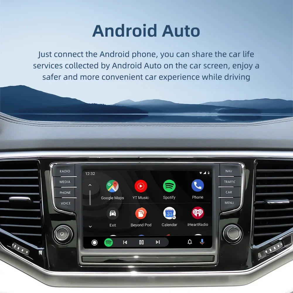 CARABC Wireless Carplay Android Auto Airplay Autolink For VW Volkswagen Skoda Octavia A5 G