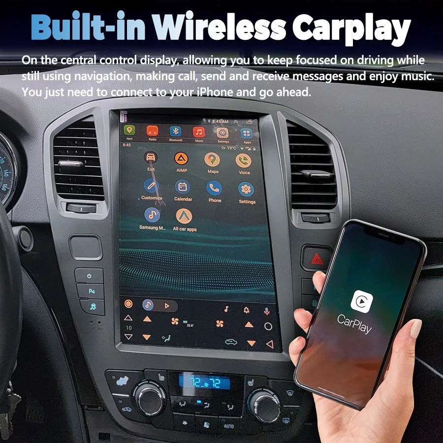 Android For Opel Insignia Vertical Screen Car Radio Head-unit GPS Navigation Player 2009-2