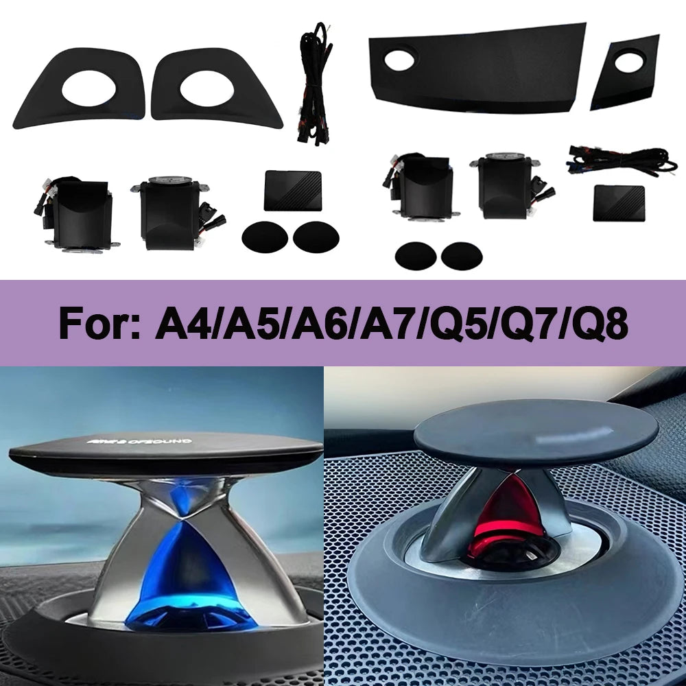 32 Color Tweeter Speaker for Audi A4L A6L A7 - RGB LED Ambient Speaker Car Interior Light