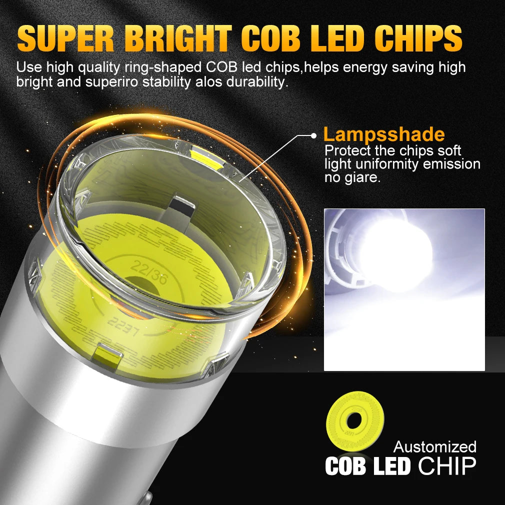1156 BA15S P21W 1157 P21/5W BAY15D BAU15S PY21W Led Bulb COB Auto Universal Reverse Turn S
