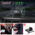 OBD+GPS C1 Car Navigation Projection HUD Head Up Display Speedometer Water Temp KMH MPH Overspee - Automotive LED Light