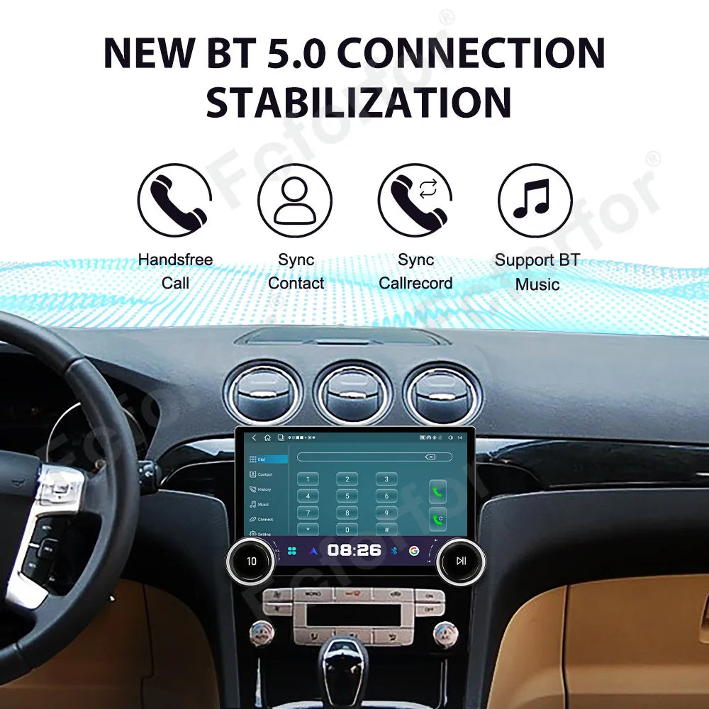 Premium Large HD Touch Screen Android 15 Car Stereo 11.5 Inch Wireless CarPlay GPS Navigat
