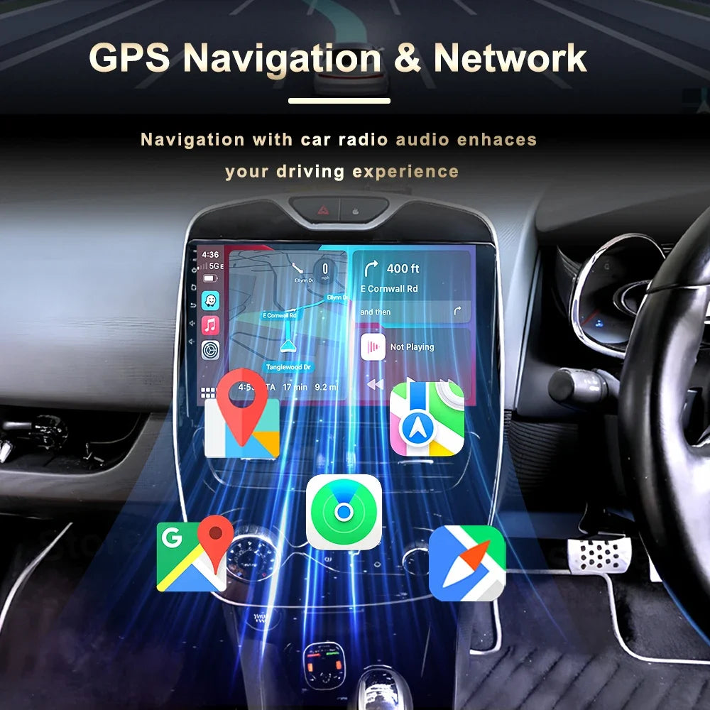 Android 16 Carplay Auto WIFI+4G For Renault Clio 3 4 2012 2013 2015 - 2019 Car Radio GPS S