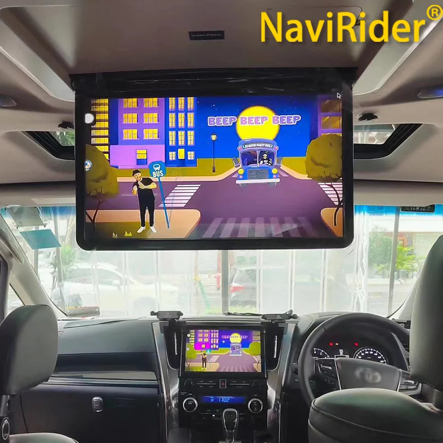 S 15.6" Car TV Roof Mounted Monitor For Toyota Alphard 30 Series 1080P HD Digital Screen C