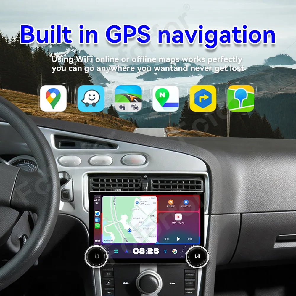 Smart Car Media 11.5 Inch Android 15 HD Touch Screen GPS Navi Wireless CarPlay Stereo Head