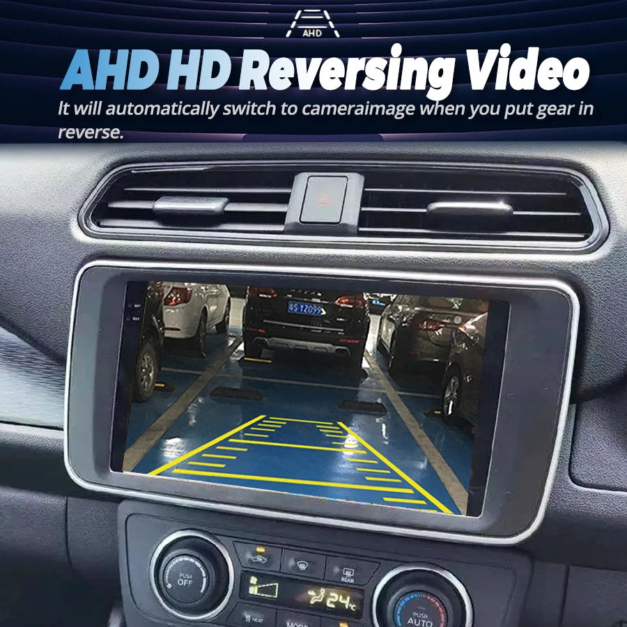 For Nissan Leaf 2018-2024 Android 14 Qled Screen Video Player Charging Mobile holder GPS M | AUTOKITSHOP