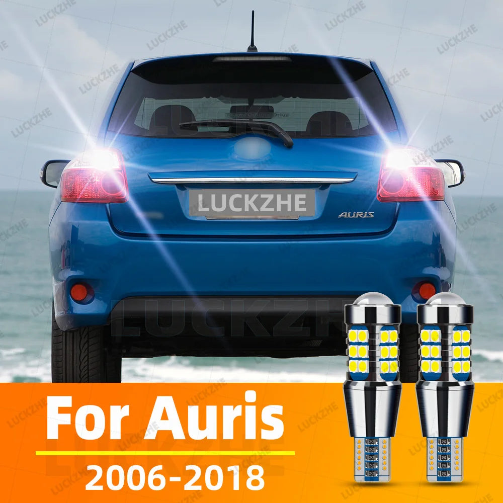2-Piece LED Interior Light Kit for Toyota Auris LED Reverse Light 2006-2008 - Canbus Dome Map Door Trunk Bulbs | AUTO...