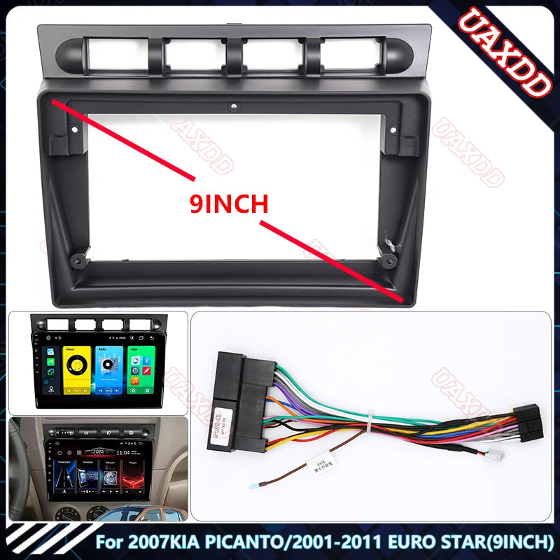 For 2007 KIA PICANTO 2001-2011 EURO STAR 9INCH Car Radio Android Stereo Audio Screen Multi