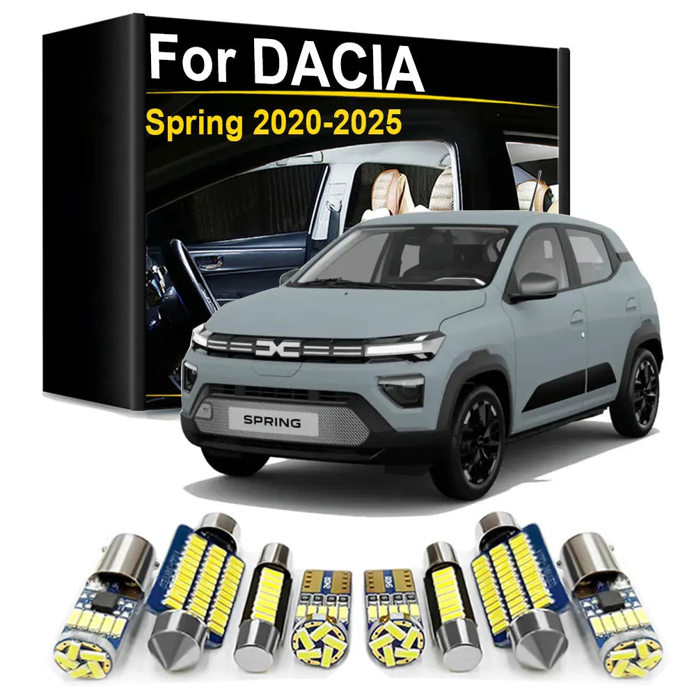 LED Interior Light Kit for Dacia Spring - Canbus Error-Free Bulbs | AUTOKITSHOP