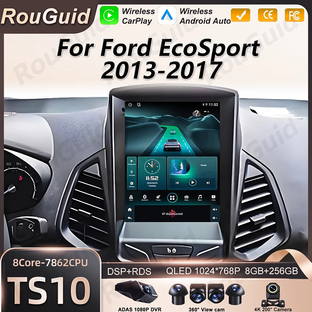Android Car Radio For Ford EcoSport 2013 2014 2015 2016 2017 2018 Navigation Multimedia Pl | AUTOKITSHOP