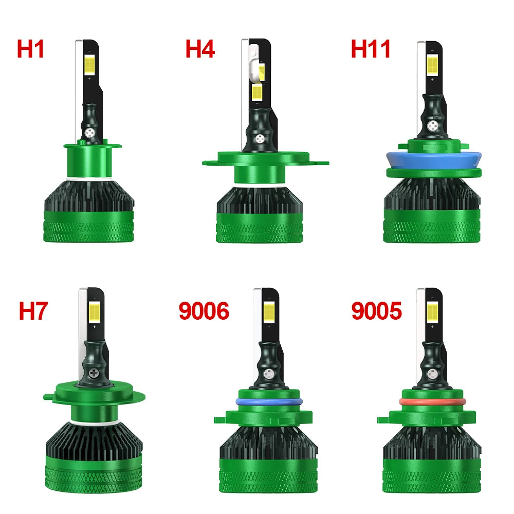 Car Headlight H4 30000LM High Bright Light H7 LED H11 9005 HB3 9006 HB4 H1 H8 H9 Auto Bulb