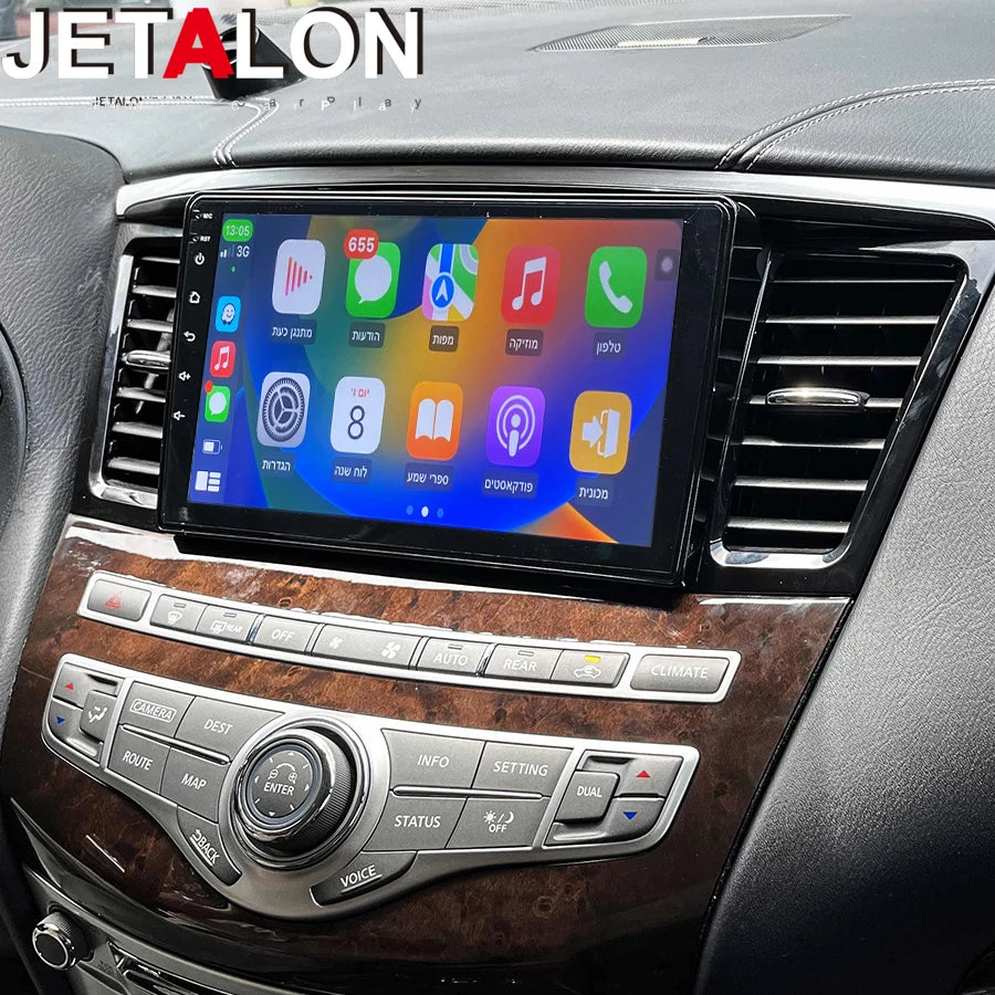Car Radio CarPlay For Infiniti QX60 JX35 QX50 EX25 2011-2019 GPS Navi Android Auto Stereo