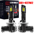 H27W/2 881 H27 PGJ13 LED Headlight Bulbs Canbus No Error 12V White Fog Lamp Powerful Light