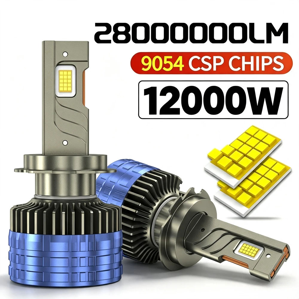12000W H7 H4 H11 LED Car Headlight High Power Canbus H1 H8 9005 HB3 9006 HB4 9012 HIR2 Tur